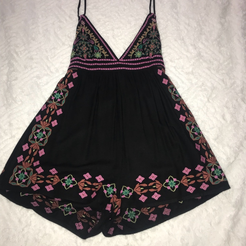 Embroidered romper